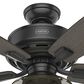 Hunter Bennett 52" Ceiling Fan with Light in Matte Black, , large