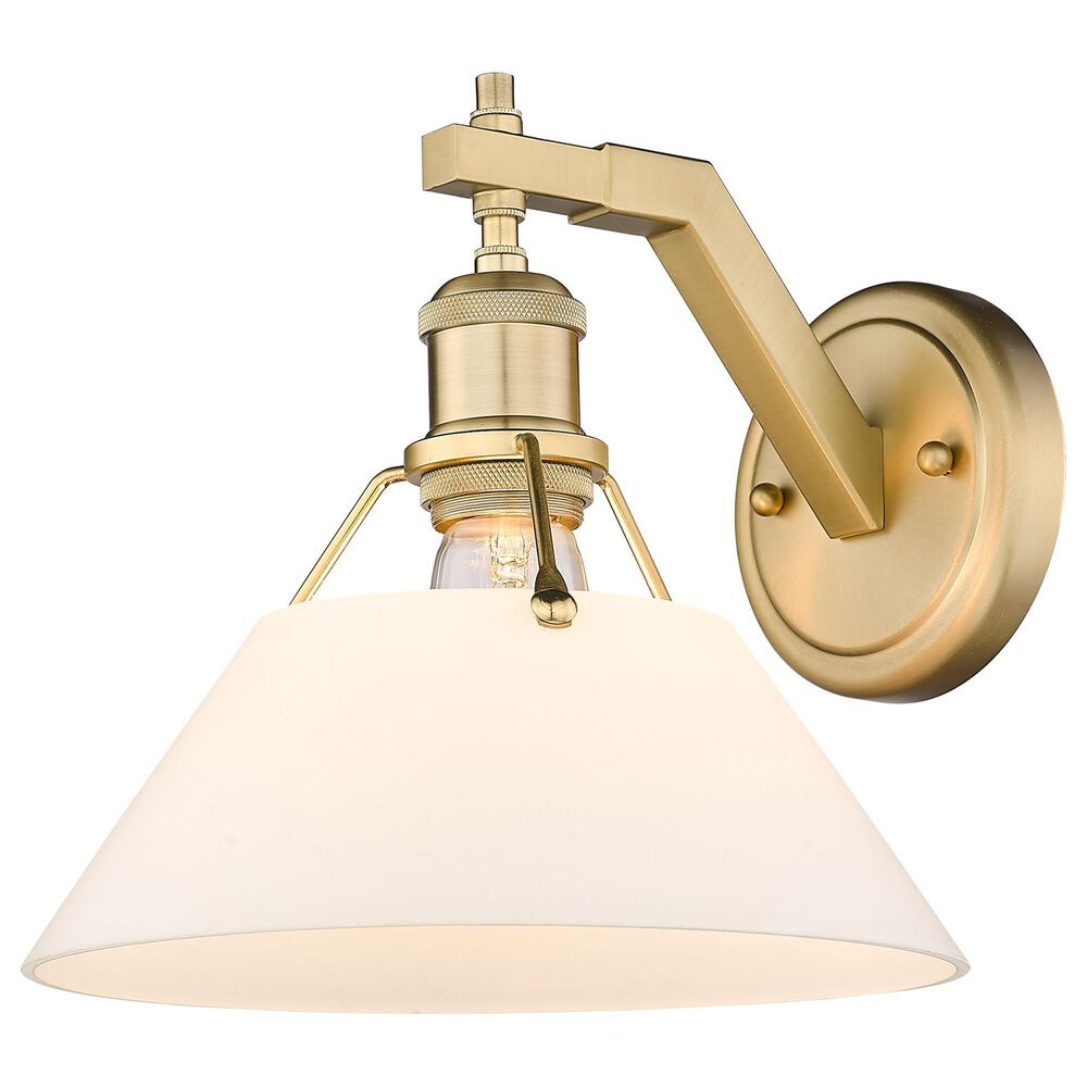 Golden Lighting Orwell 1-Light Wall Sconce with Opal Shade in Brushed Champagne Bronze, , large