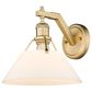 Golden Lighting Orwell 1-Light Wall Sconce with Opal Shade in Brushed Champagne Bronze, , large