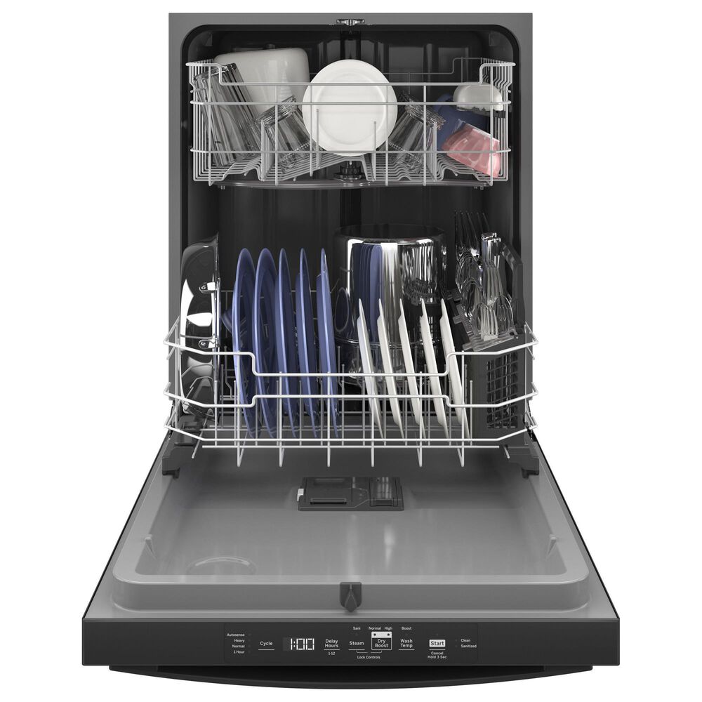 GE Appliances 24&quot; Built-In Bar Handle Dishwasher with Top Control and 52 dBA in Black, , large