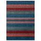 RIZZY Spectrum Dark Blue, Green, Red, Rust and Ivory 2" x 3" Area Rug, , large