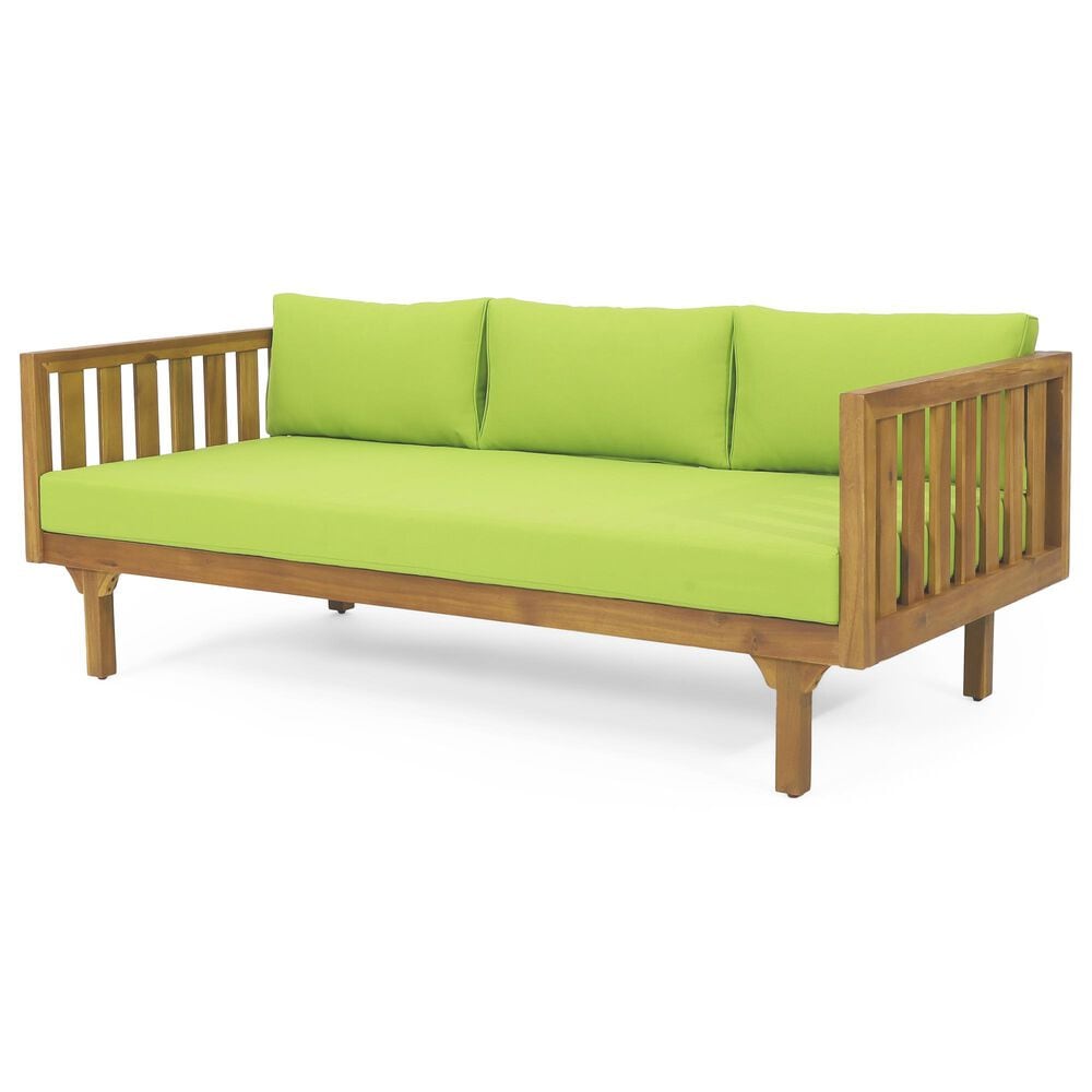 Hearth and Haven Claremont Outdoor Sofa Daybed in Green, , large