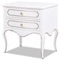 Jennifer Taylor Home Court Side Table in Soft White and Gold, , large
