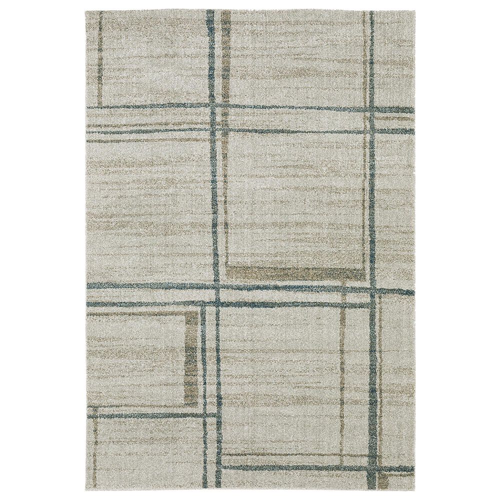 Oriental Weavers Alton 501Z9 5"3" x 7"6" Beige and Blue Area Rug, , large