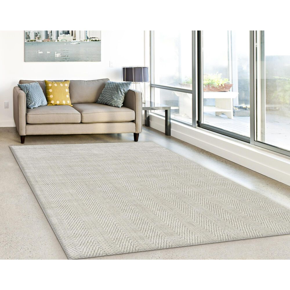 Radici USA Miro 10&#39; x 14&#39; Light Grey Area Rug, , large