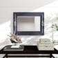 Maple and Jade 31" Rectangular Wall Mirror with Knotted Rope in Distressed Blue, , large