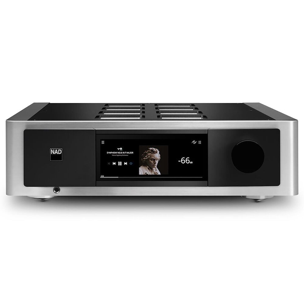 Lenbrook BluOS Streaming DAC Amplifier in Black and Silver, , large
