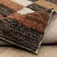 ROW by Oriental Weavers Gemma Brown, Rust and Beige 5"3" x 7" Area Rug, , large