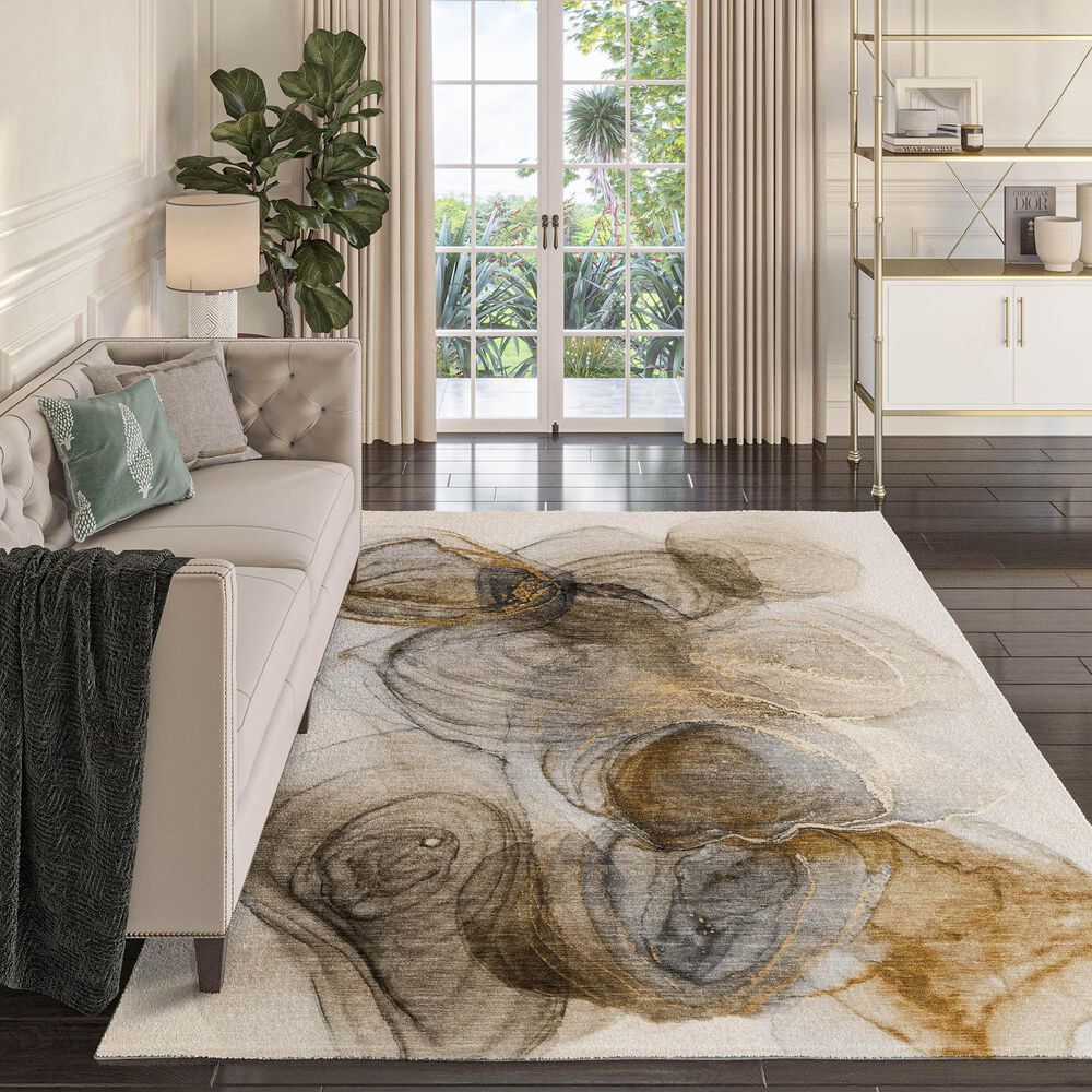 Dalyn Rug Company Odyssey OY9 Beige 3' x 5' Area Rug, , large