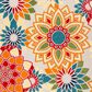 Safavieh Cabana CBN328A 2"2" x 7" Ivory and Orange Indoor/Outdoor Area Performance Rug, , large