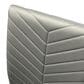 Sunset Furniture Murano Dining Side Chair in Chrome Finish and Charcoal Faux Leather, , large