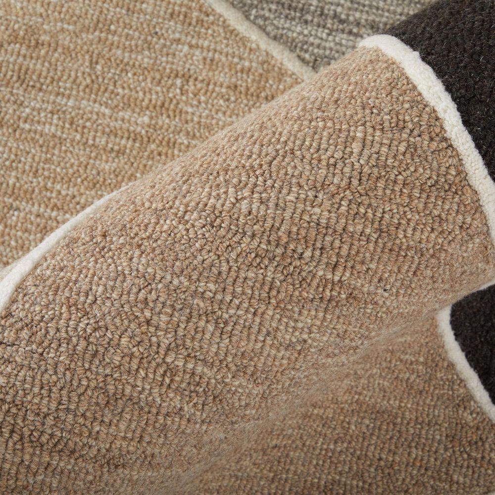 Feizy Kimball Gray, Black and Brown 3&#39;6&quot; x 5&#39;6&quot; Area Rug, , large