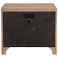 Universal Furniture Modern Walker 4 Piece King Panel Bedroom Set in Natural Oak with AC Outlets and USB Ports, , large