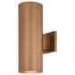 Vaxcel International Co. Ltd. Chiasso 2-Light Outdoor Wall Sconce in Warm Brass, , large