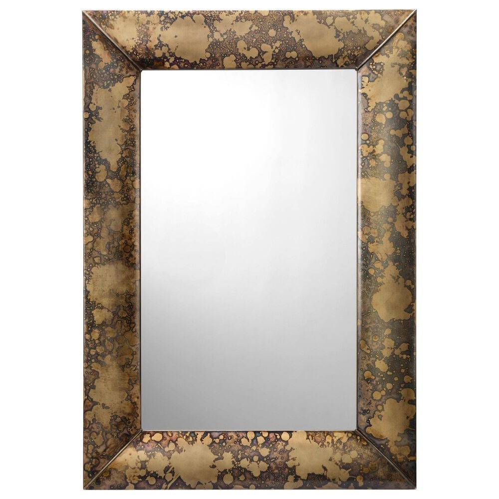 Jamie Young Elmridge Rectangular Wall Mirror in Antique Brass, , large