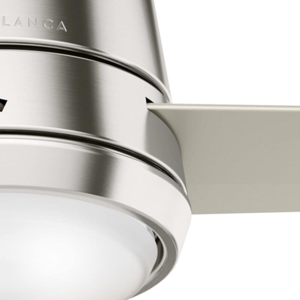 Hunter Commodus 54&quot; Ceiling Fan with LED Light in Brushed Nickel, , large