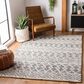 Safavieh Micro-Loop MLP203A 3" x 5" Ivory and Black Area Rug, , large