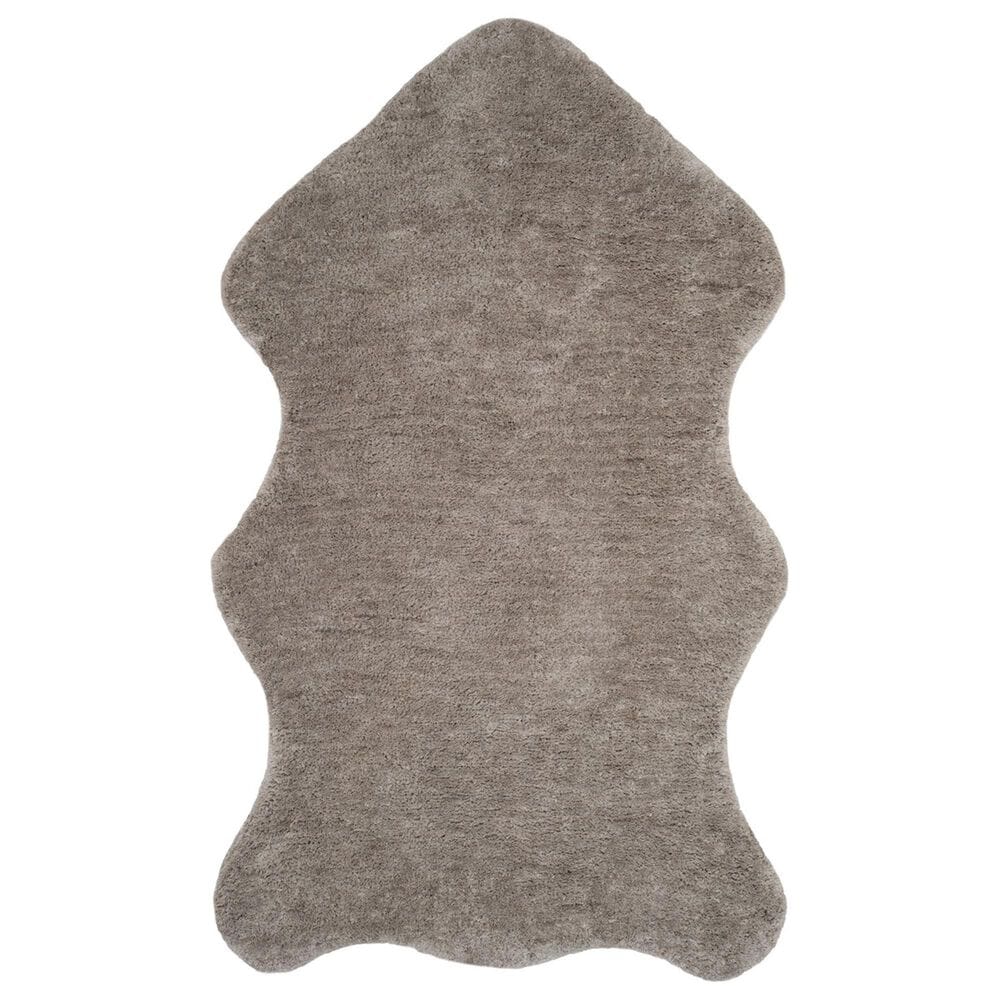 Safavieh Sheep Shag SSG101A 5" x 8" Silver Area Rug, , large