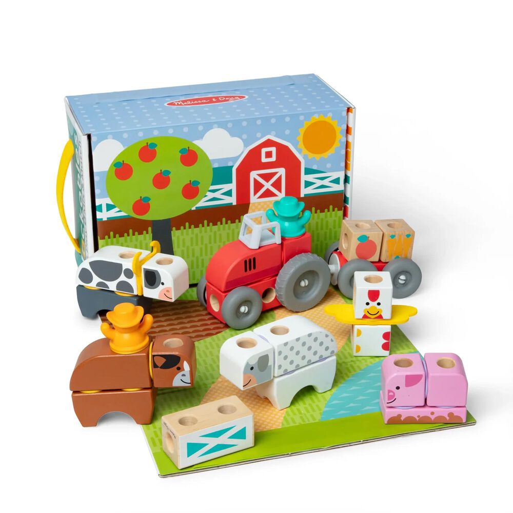 Melissa &amp; Doug Blockables Farm Play Set, , large