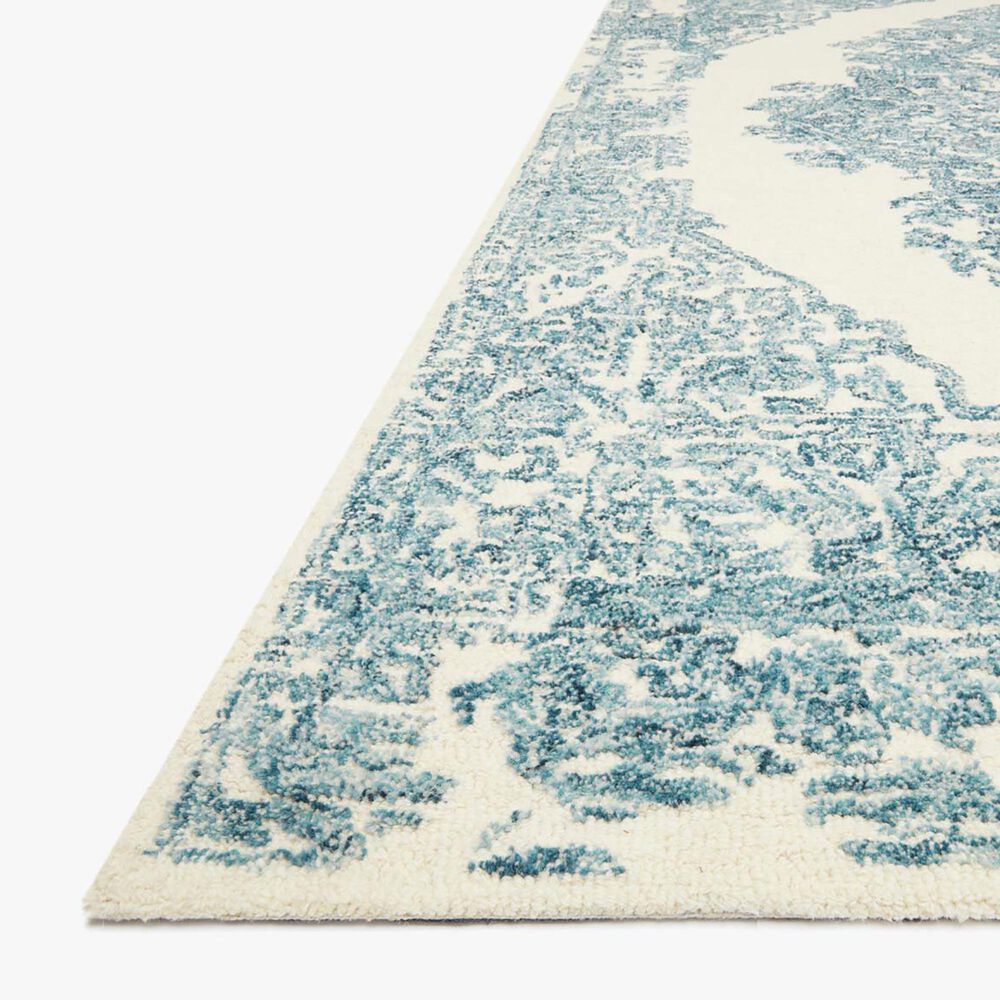 Magnolia Home Annie ANN-02 8&#39;6&quot; x 12&#39; White and Blue Area Rug, , large