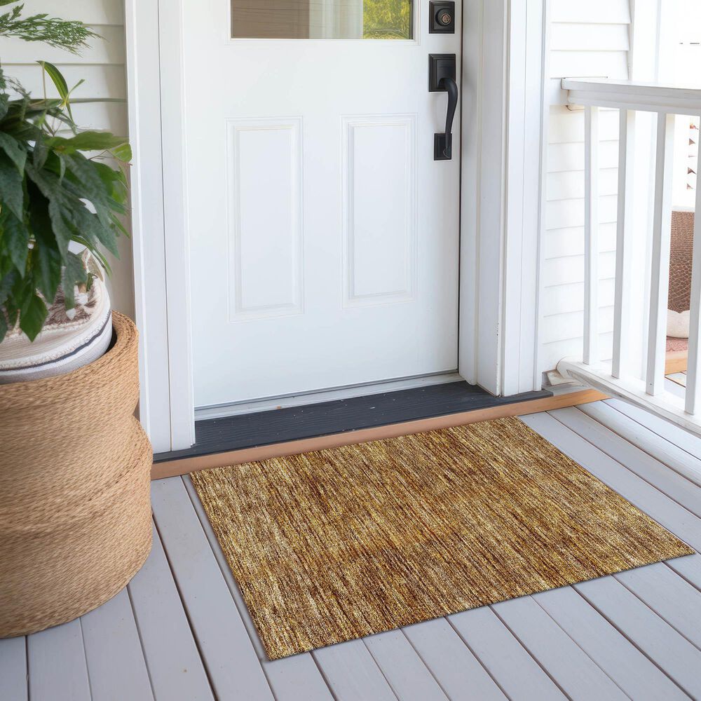 Dalyn Rug Company Soft Essentials Solid Walnut 2'6" x 3'10" Indoor/Outdoor Area Rug, , large