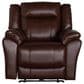 Oxford Furniture Leather Power Recliner in Marid Pecan, , large