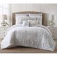 Pem America Tropical Plantation 3-Piece Full/Queen Toile Duvet Set in Grey and White, , large