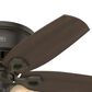 Hunter Builder Low Profile 42" Ceiling Fan with Lights in New Bronze, , large