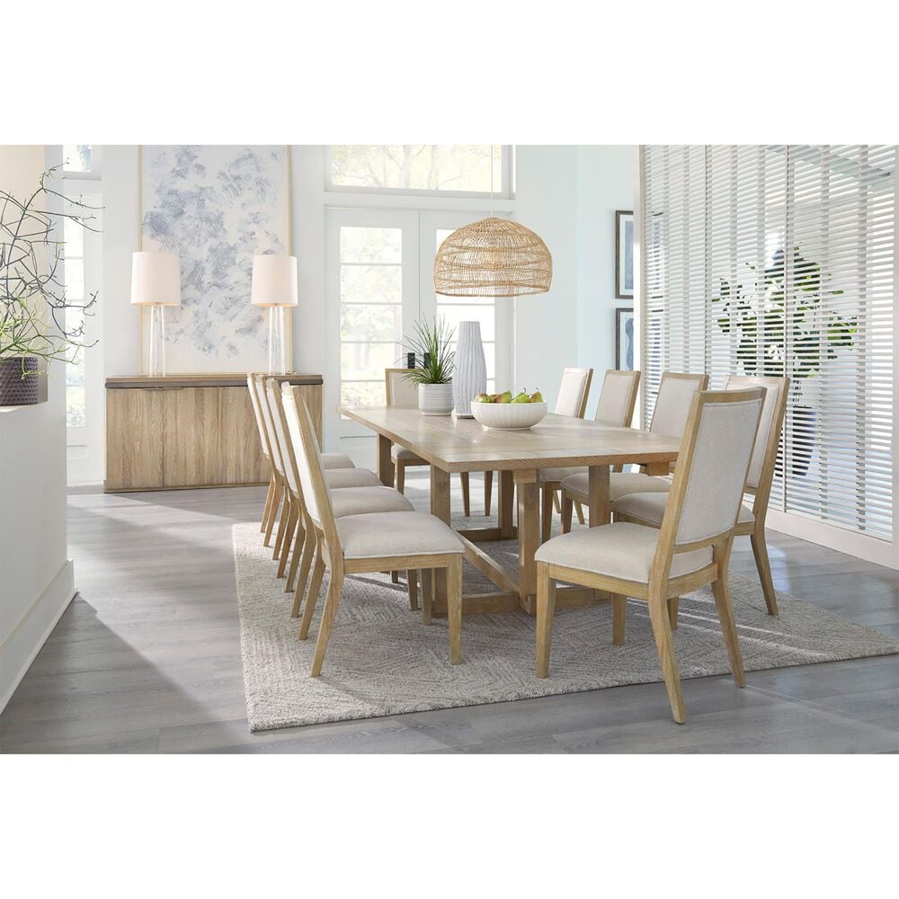 Aspen Furniture Modern Loft 7-Piece Rectangle Dining Set in Modern Khaki, , large