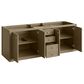James Martin Vanities Chicago 72" Double Bathroom Vanity in Walnut Whisper with 3 cm Ethereal Noctis Quartz Top, Rectangular Sinks and FreePower Wireless Charger, , large