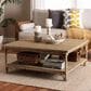 Baxton Studio Ganit Square Coffee Table in Natural Brown, , large