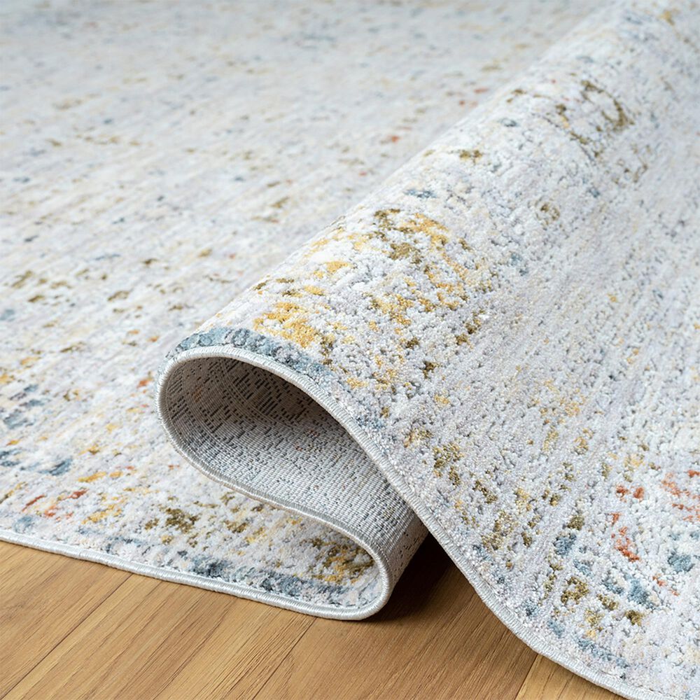 L&amp;R Resources Allure 82474GML Gray and Blue 5&#39; x 8&#39; Area Rug, , large