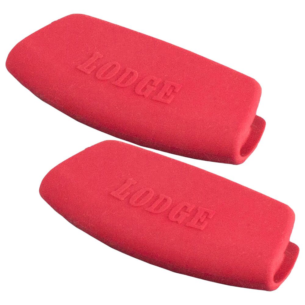 Lodge Cast Iron Silicone Grips in Red (Set of 2)