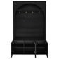 HOMLUX 4-Hook Hall Tree with Entryway Storage Bench in Black, , large