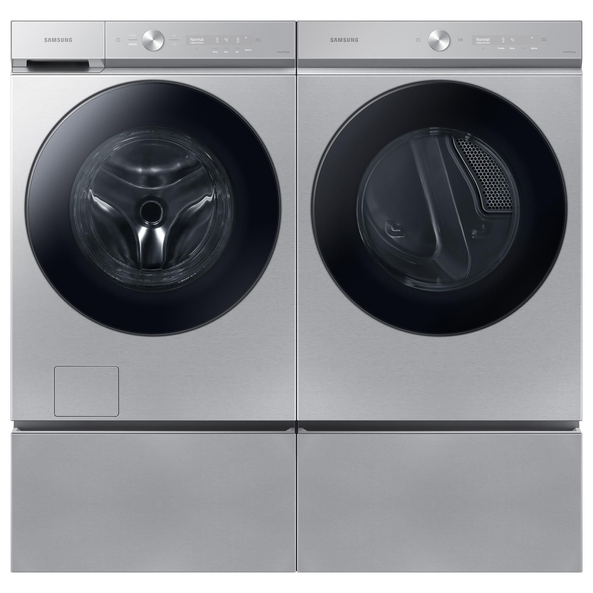 Samsung 1271565 stacked front top load electric laundry pair set