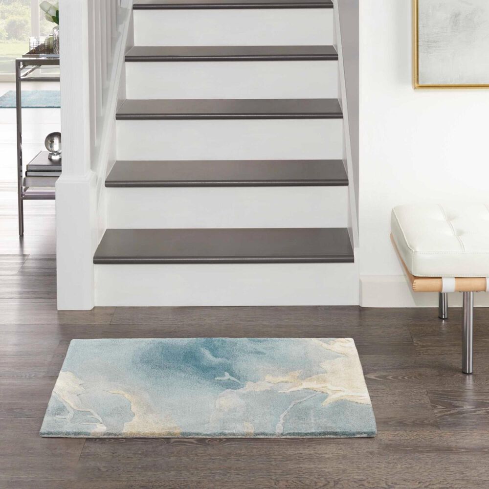 Nourison Prismatic PRS40 Blue and Multicolor 2&#39; x 3&#39; Area Rug, , large
