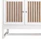 James Martin Vanities Athens 72" Double Bathroom Vanity in Glossy White with 3 cm Ethereal Noctis Quartz Top and Rectangular Sinks, , large