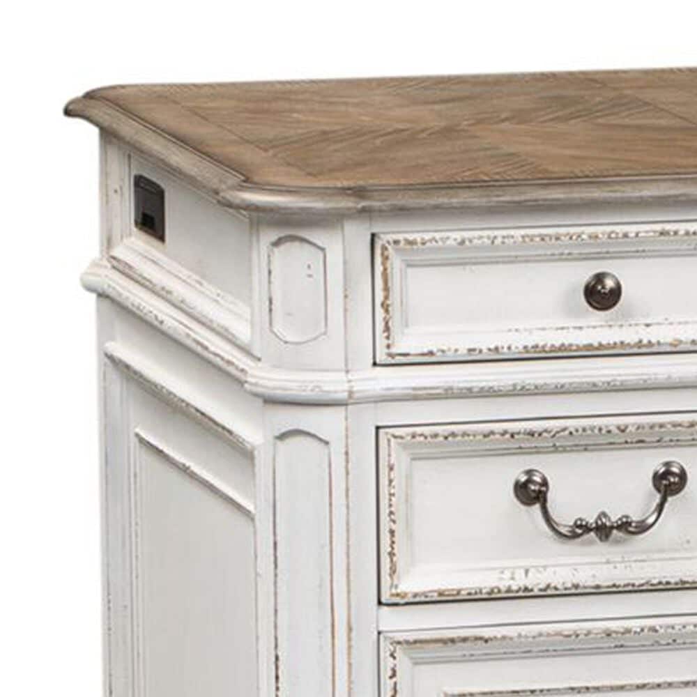 Belle Furnishings Junior Executive Desk in Antique White and Bark, , large
