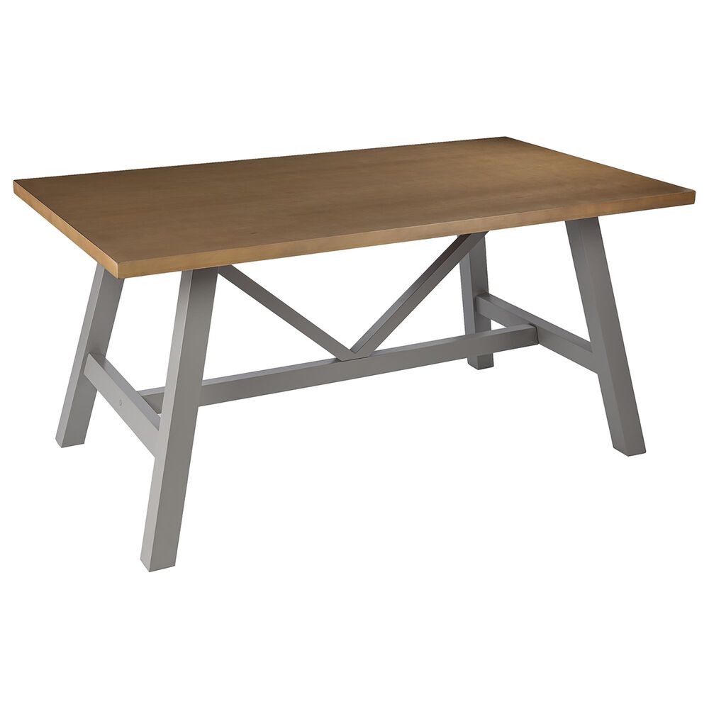 Southern Enterprises Hambleden Dining Table in Natural/Light Gray, , large