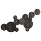 Maple and Jade 20" x 42" Abstract Wall Decor in Black and Gold, , large