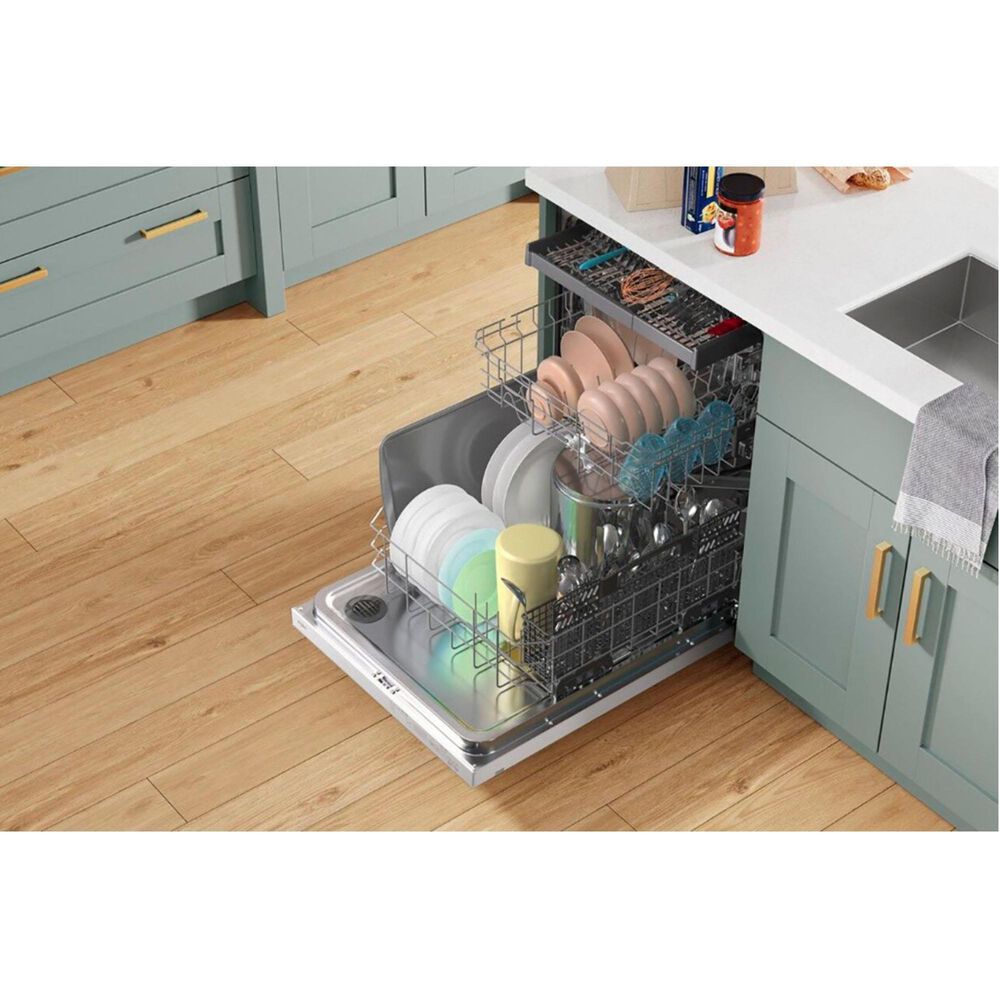 Whirlpool 24&quot; Built-In Bar Handle Dishwasher with 47 Decibel in White, , large