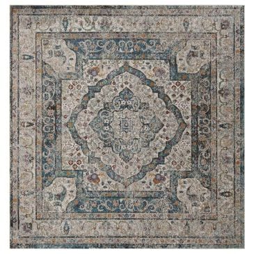 Safavieh Aria ARA106E 6"6" Square Beige and Blue Area Rug, , large