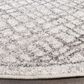 Safavieh Adirondack ADR103B-6R 6" x 6"  Silver/Ivory Round Rug, , large