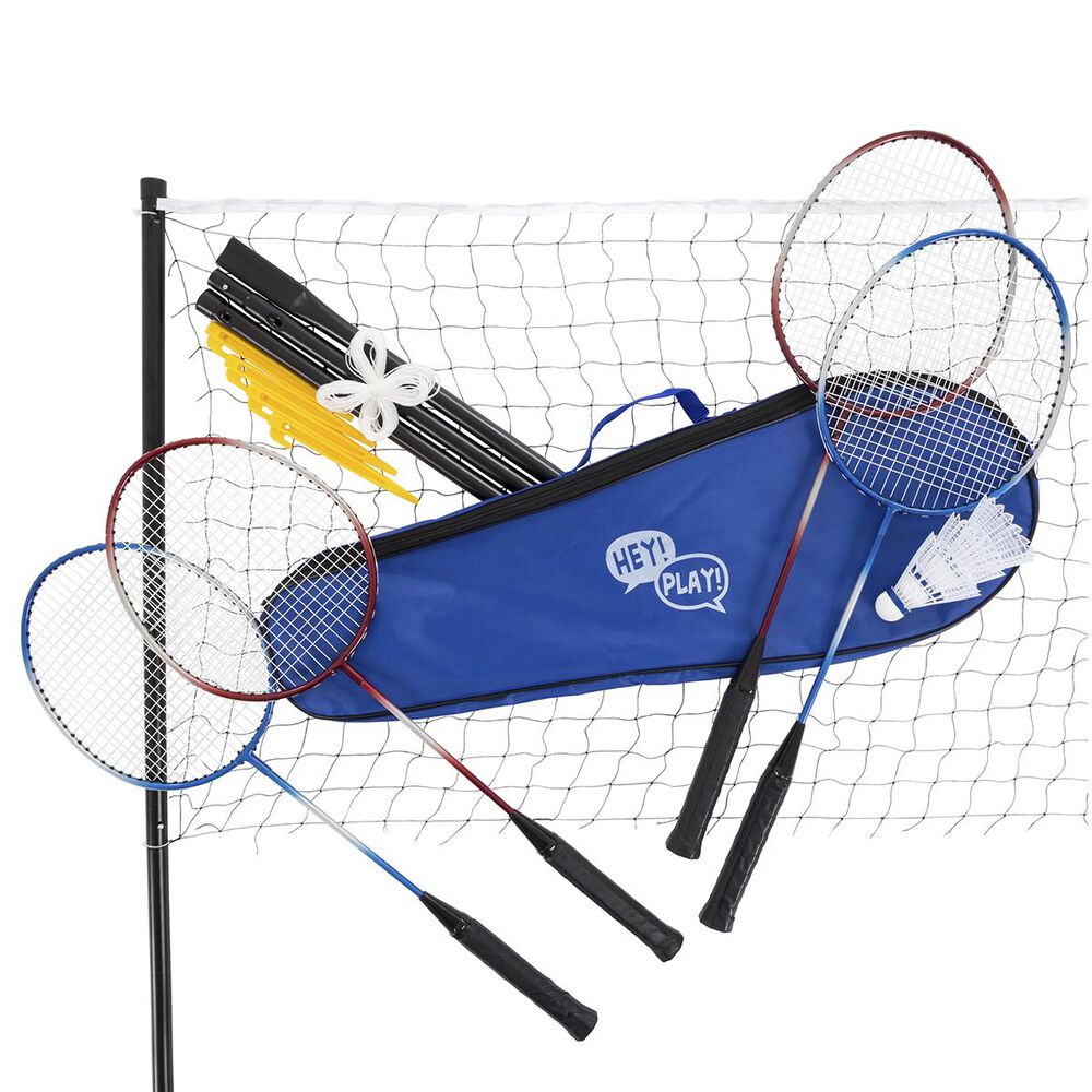 Timberlake Hey! Play! 9 Piece Badminton Outdoor Set, , large