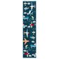 Safavieh Carousel CRK167 2" x 8" Navy and Ivory Kids Runner, , large