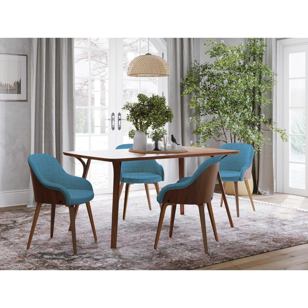 LumiSource Bacci Accent Chair in Teal, , large