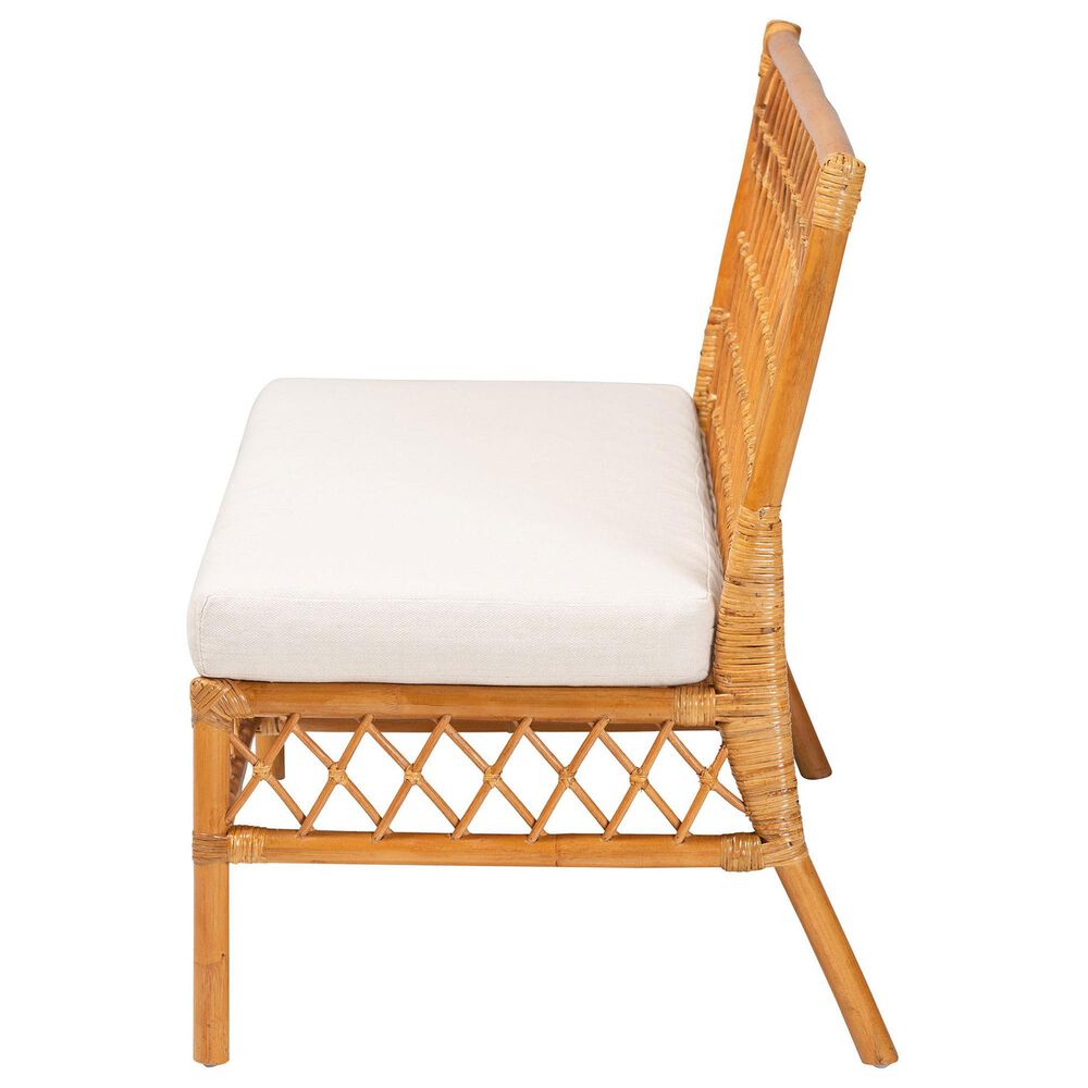 Baxton Studio Capella Dining Bench in Light Honey, , large