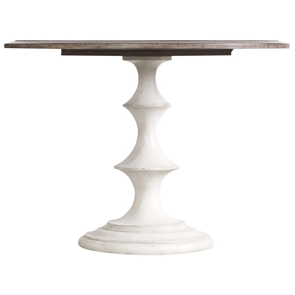 Hooker Furniture Melange Brynlee 42&quot; Table in Walnut and White - Table Only, , large
