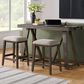 Hawthorne Furniture Hearst Sofa Table and Stools Set in Reclaimed Chevron, , large