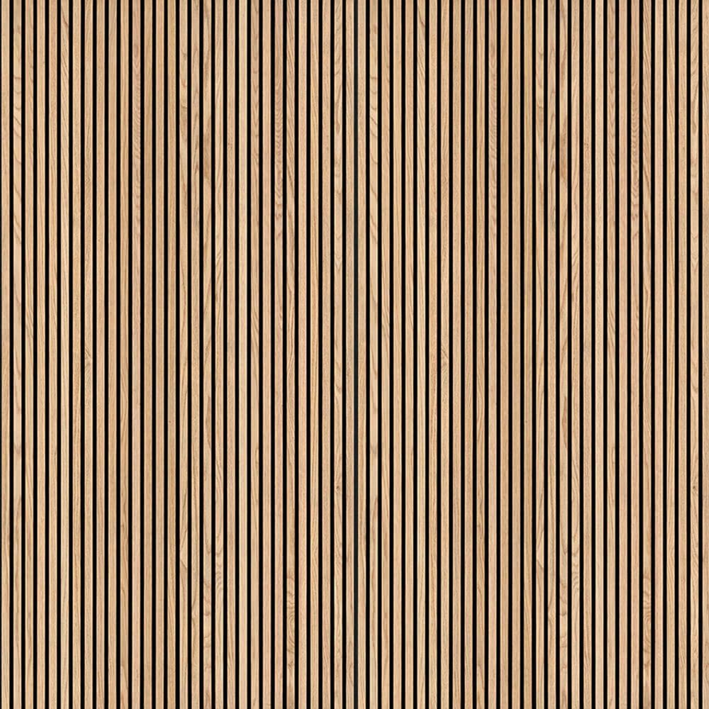 MS International Acoustic Wood Slat Natural 9.5&quot; x 120&quot; Wall Panels, , large